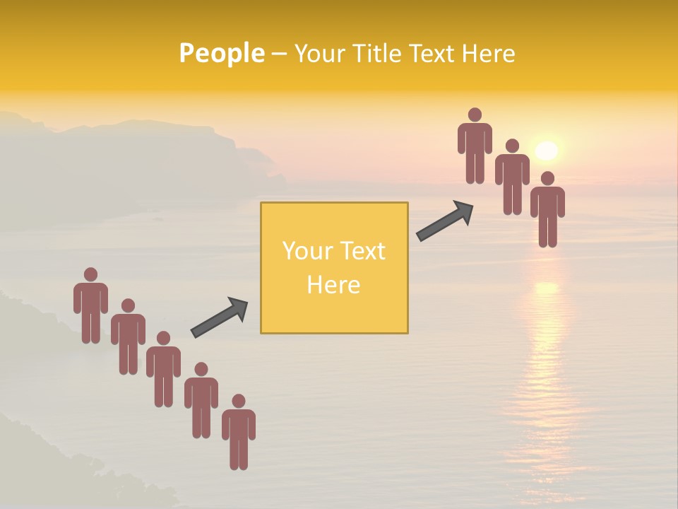 Ocean Sunrise Destination PowerPoint Template