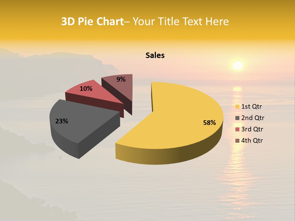 Ocean Sunrise Destination PowerPoint Template