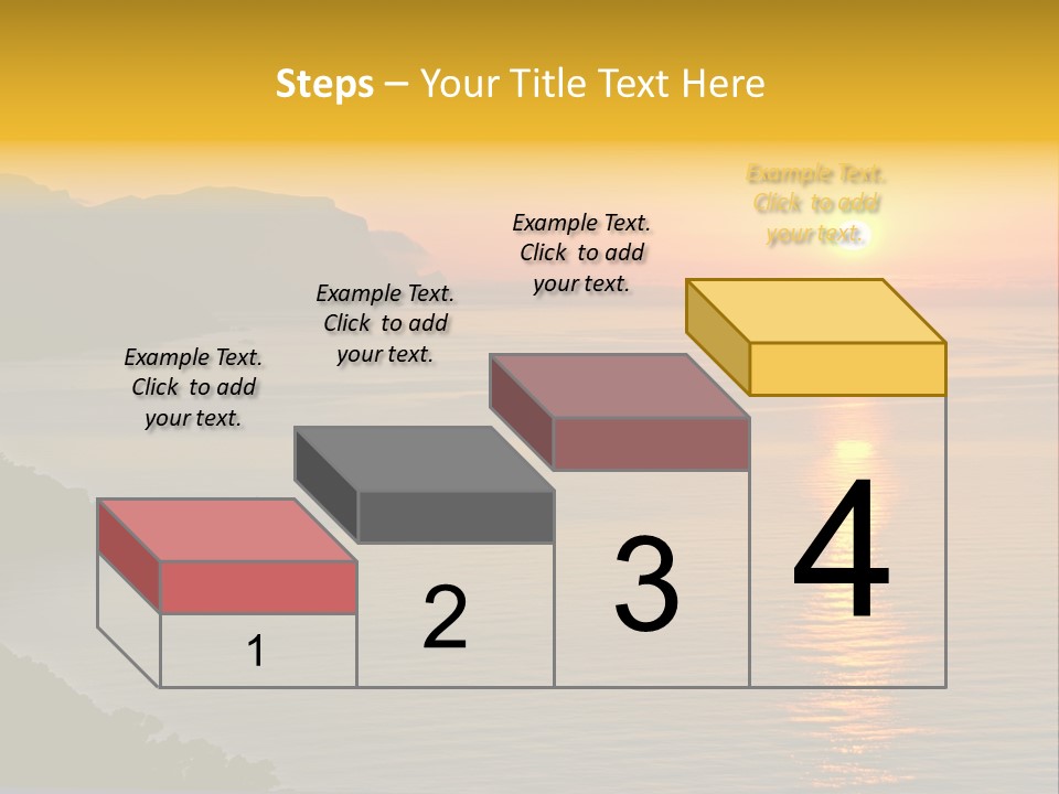 Ocean Sunrise Destination PowerPoint Template