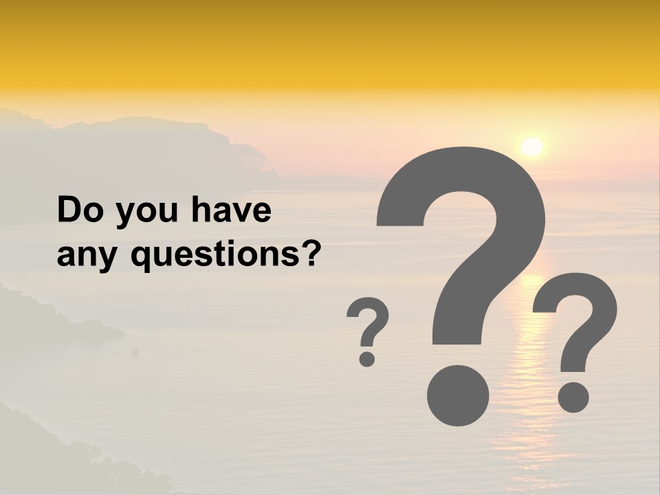 Ocean Sunrise Destination PowerPoint Template