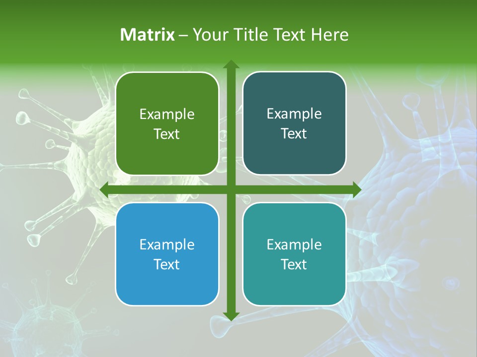 Green Virus Organism Russian Influenza Molecular PowerPoint Template