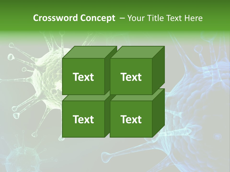 Green Virus Organism Russian Influenza Molecular PowerPoint Template