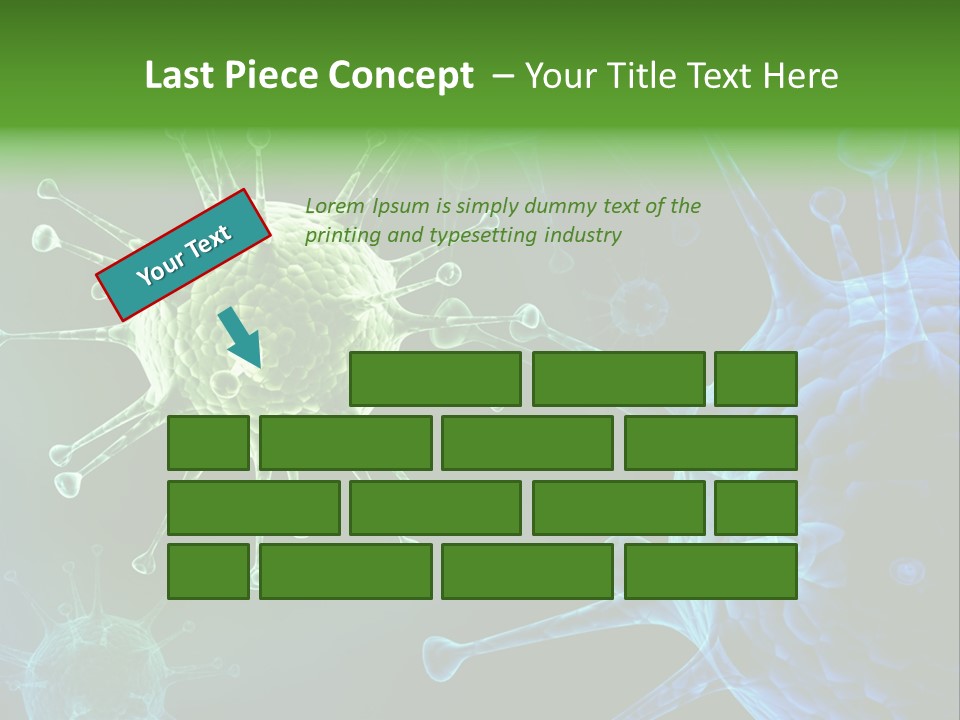 Green Virus Organism Russian Influenza Molecular PowerPoint Template