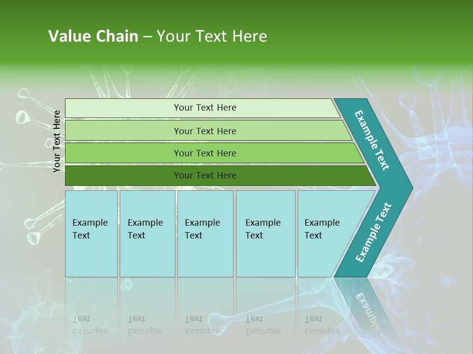 Green Virus Organism Russian Influenza Molecular PowerPoint Template