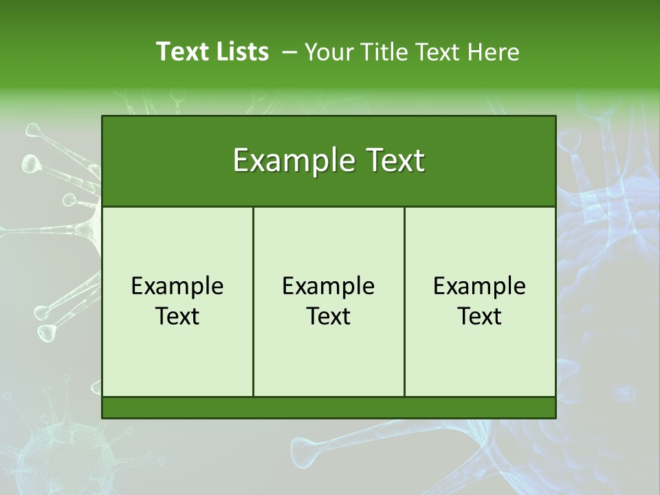 Green Virus Organism Russian Influenza Molecular PowerPoint Template