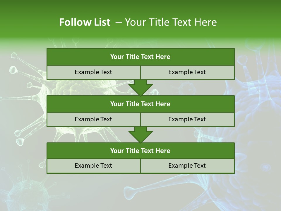 Green Virus Organism Russian Influenza Molecular PowerPoint Template
