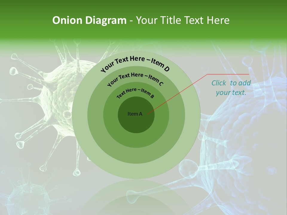 Green Virus Organism Russian Influenza Molecular PowerPoint Template