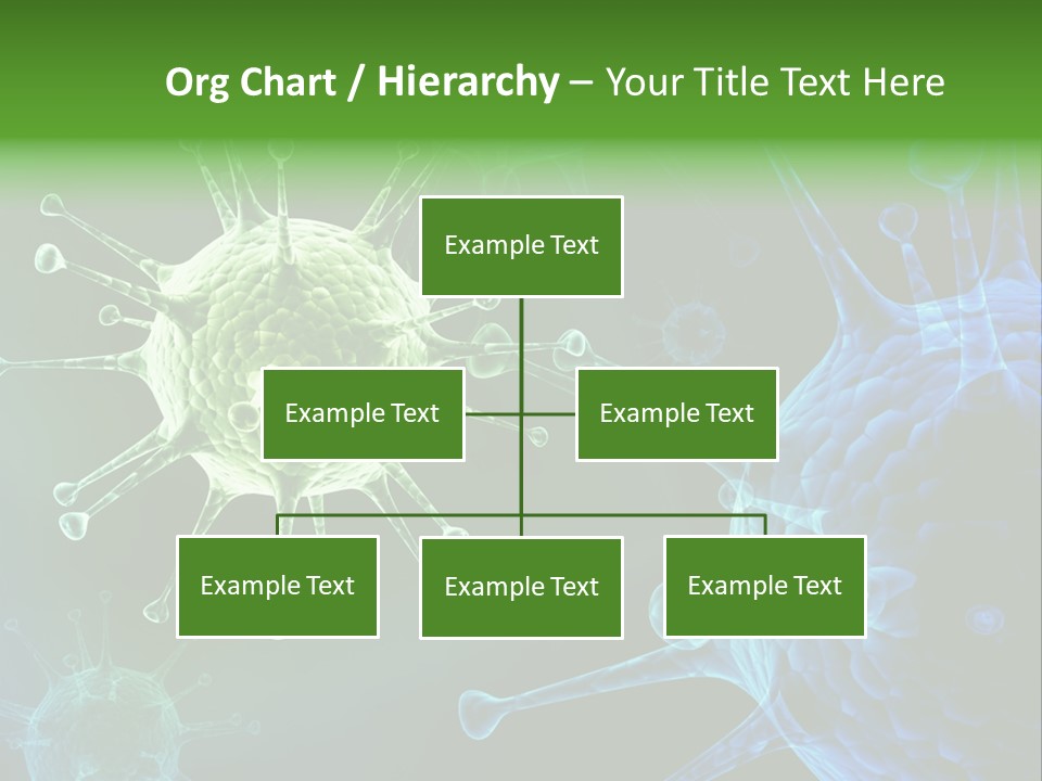 Green Virus Organism Russian Influenza Molecular PowerPoint Template
