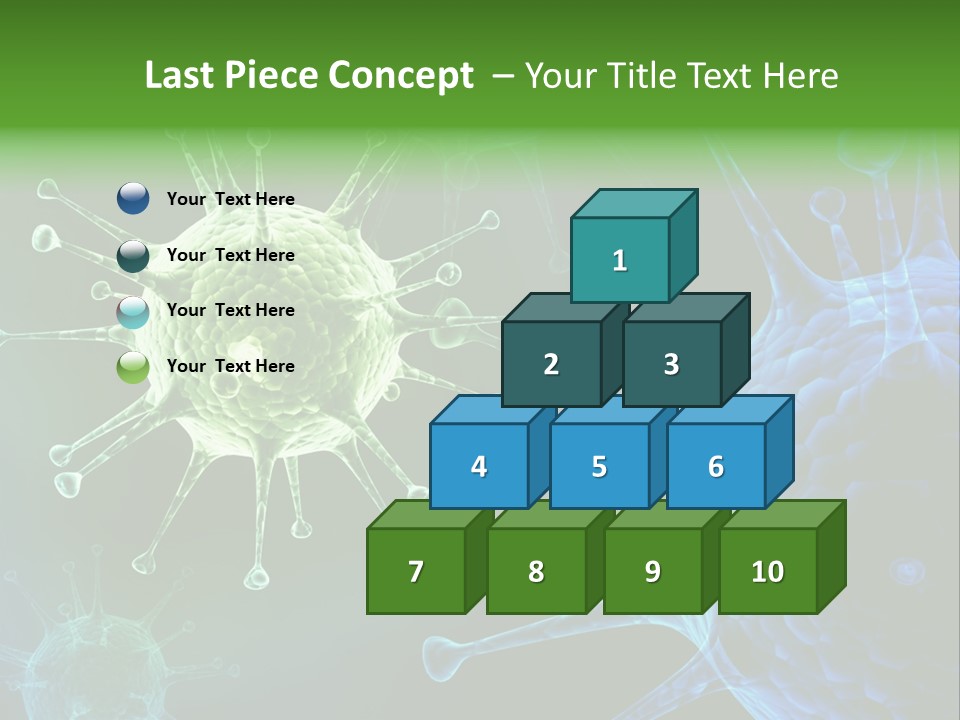 Green Virus Organism Russian Influenza Molecular PowerPoint Template
