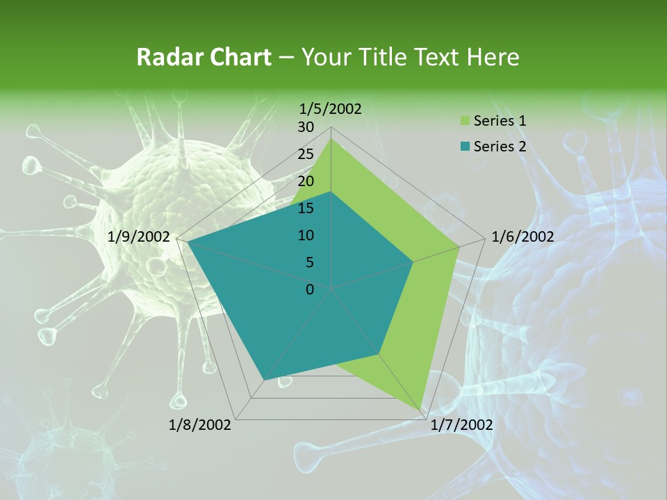 Green Virus Organism Russian Influenza Molecular PowerPoint Template