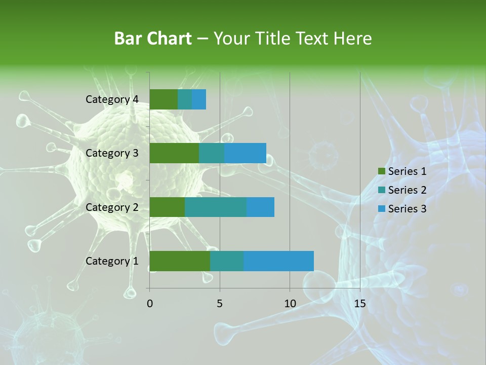 Green Virus Organism Russian Influenza Molecular PowerPoint Template