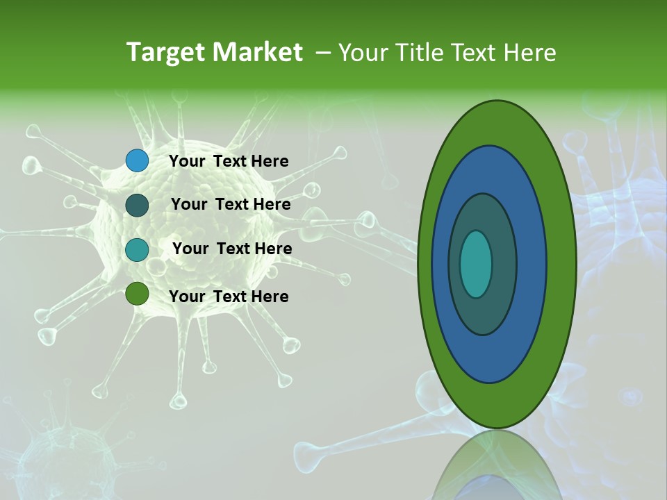 Green Virus Organism Russian Influenza Molecular PowerPoint Template