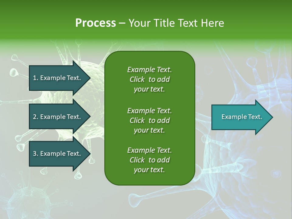 Green Virus Organism Russian Influenza Molecular PowerPoint Template
