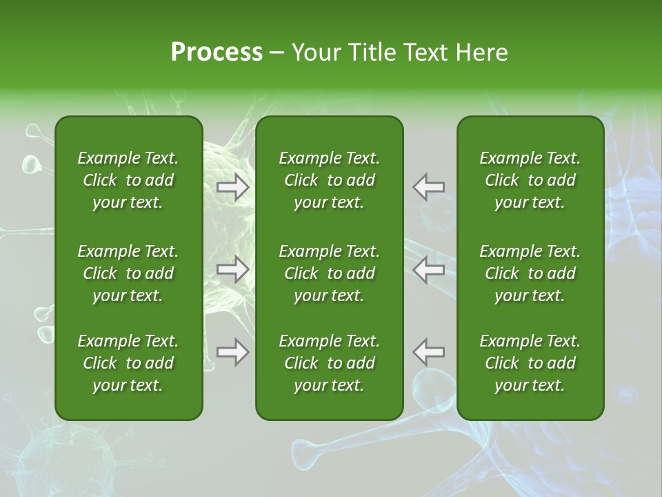 Green Virus Organism Russian Influenza Molecular PowerPoint Template