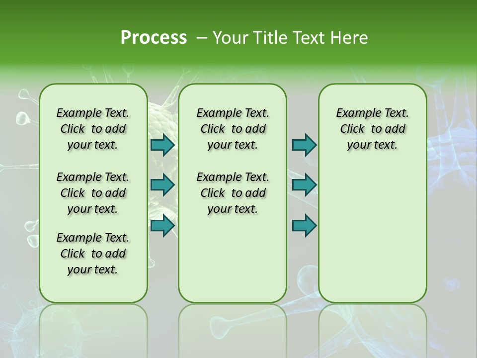 Green Virus Organism Russian Influenza Molecular PowerPoint Template
