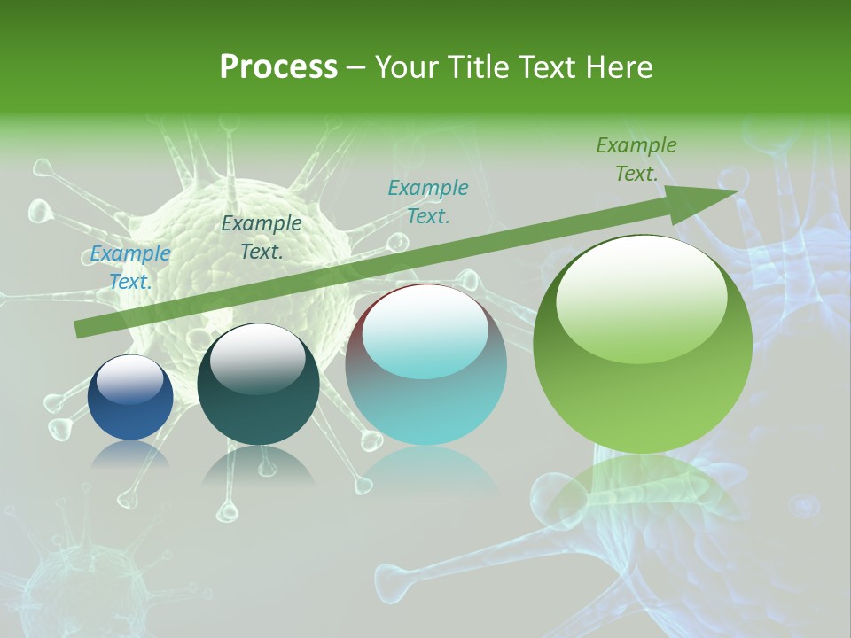 Green Virus Organism Russian Influenza Molecular PowerPoint Template