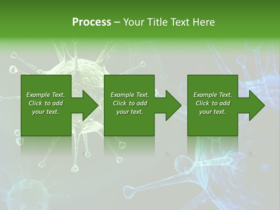 Green Virus Organism Russian Influenza Molecular PowerPoint Template