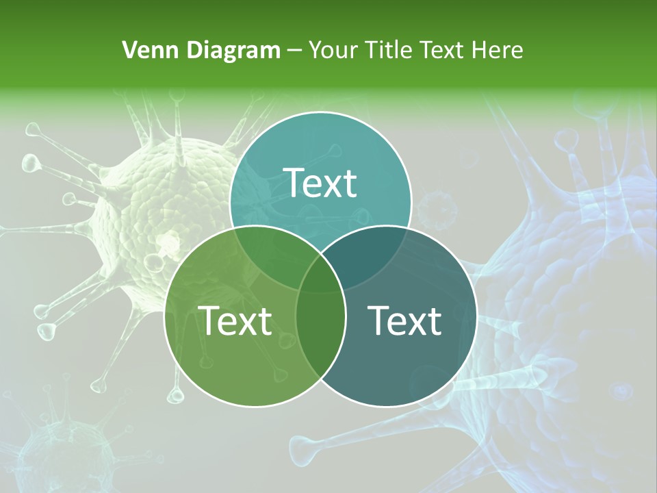 Green Virus Organism Russian Influenza Molecular PowerPoint Template