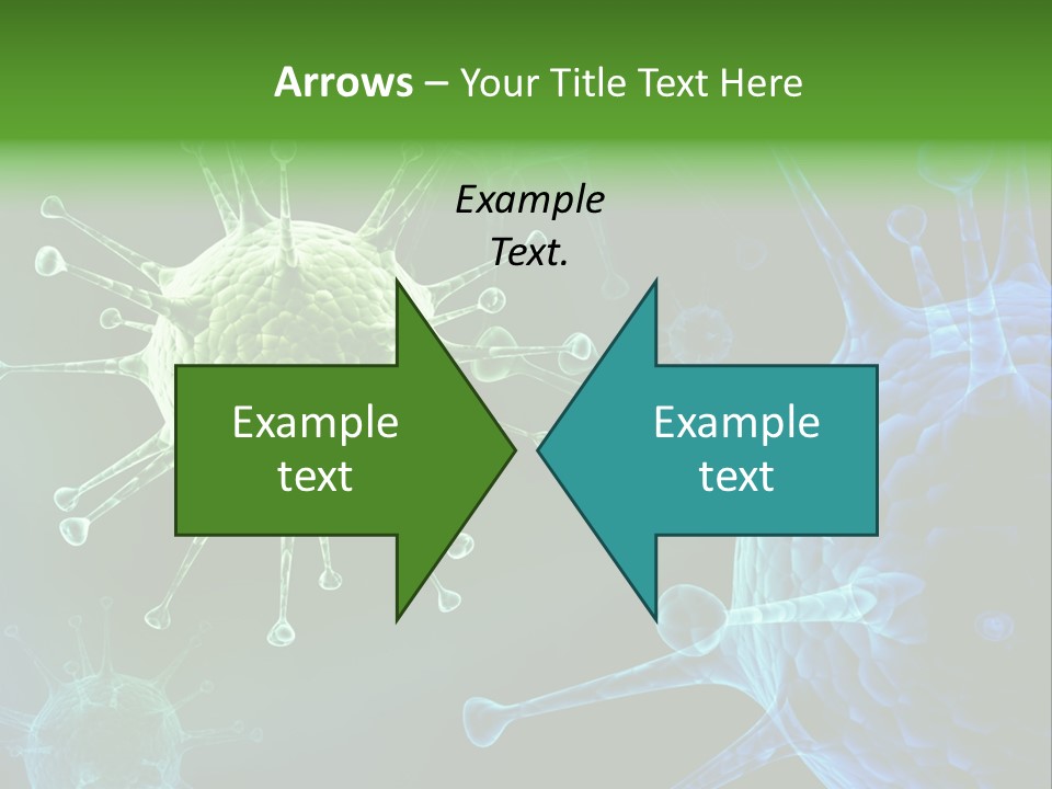 Green Virus Organism Russian Influenza Molecular PowerPoint Template
