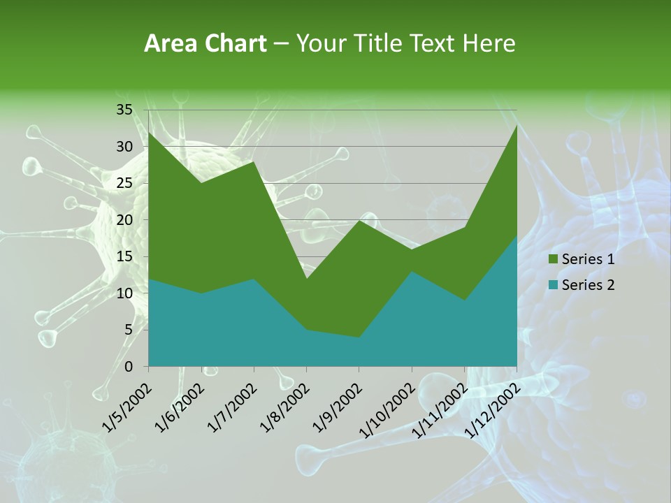Green Virus Organism Russian Influenza Molecular PowerPoint Template