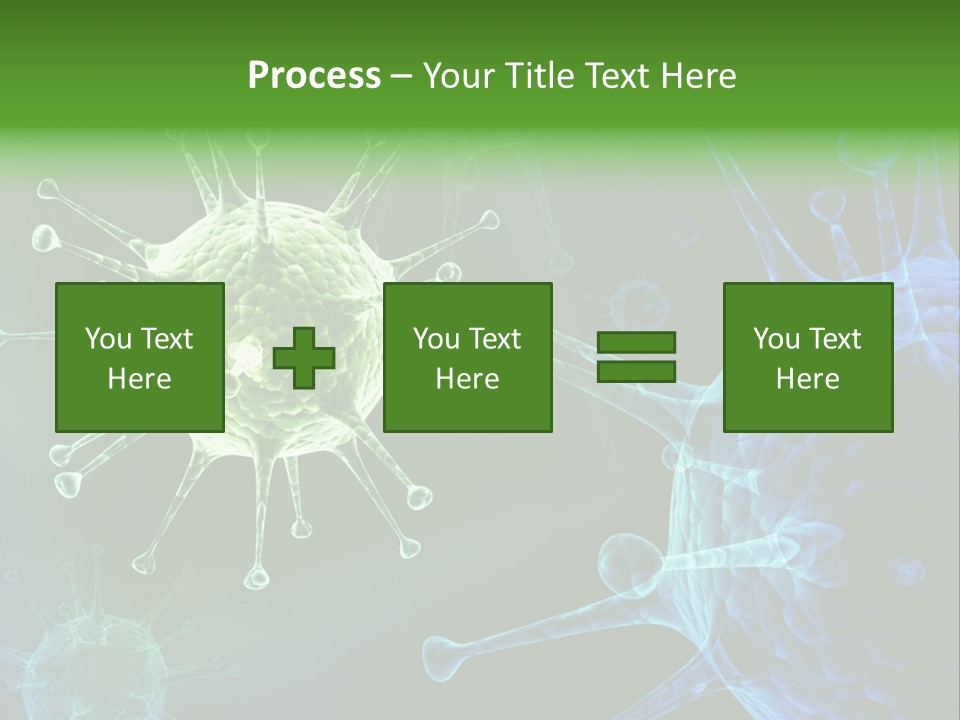 Green Virus Organism Russian Influenza Molecular PowerPoint Template