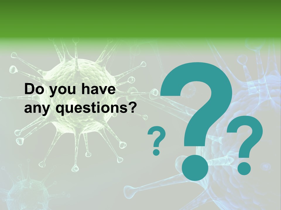 Green Virus Organism Russian Influenza Molecular PowerPoint Template