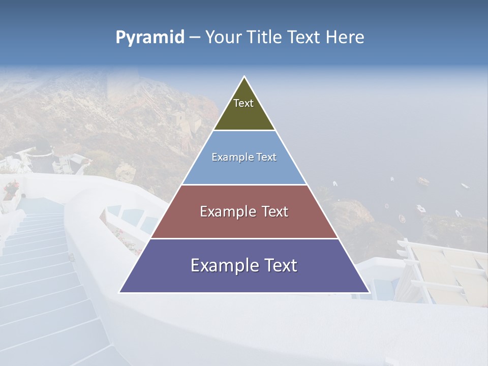 Steps Europe Blue PowerPoint Template