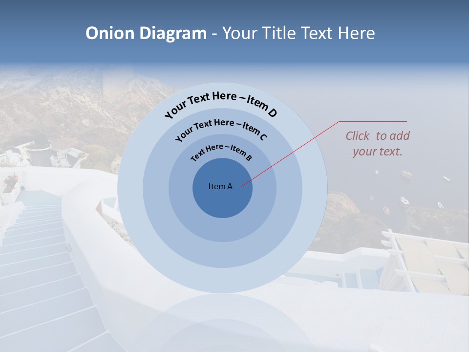 Steps Europe Blue PowerPoint Template