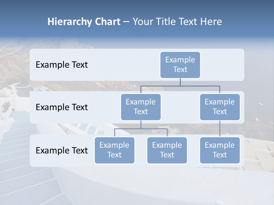 Steps Europe Blue PowerPoint Template