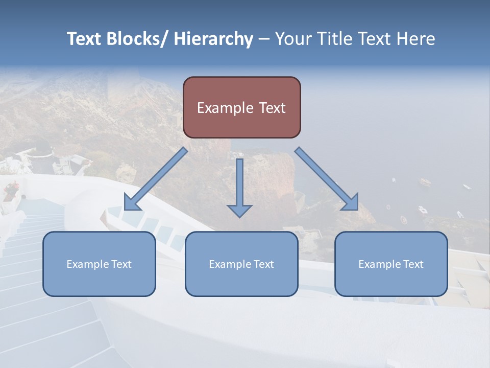 Steps Europe Blue PowerPoint Template