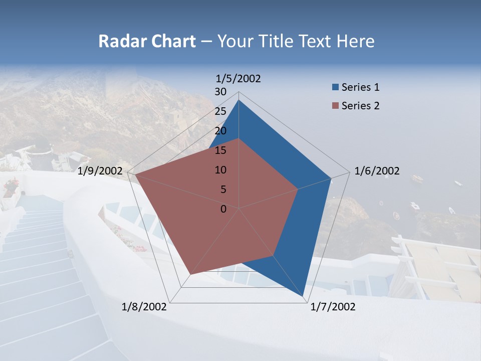 Steps Europe Blue PowerPoint Template