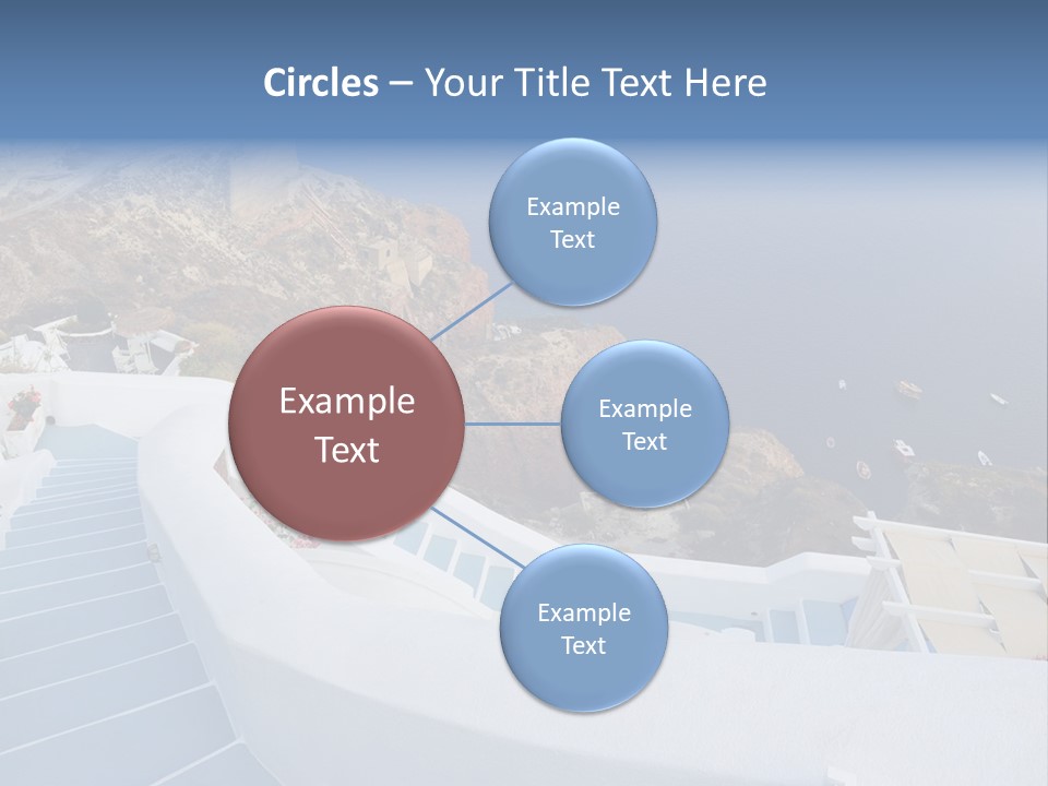 Steps Europe Blue PowerPoint Template