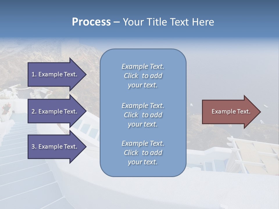 Steps Europe Blue PowerPoint Template