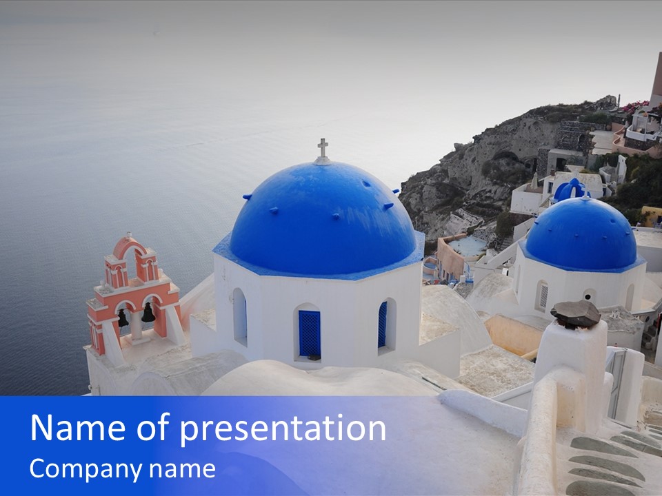 Cross Island Sea PowerPoint Template