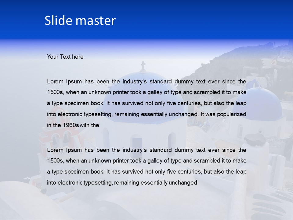 Cross Island Sea PowerPoint Template