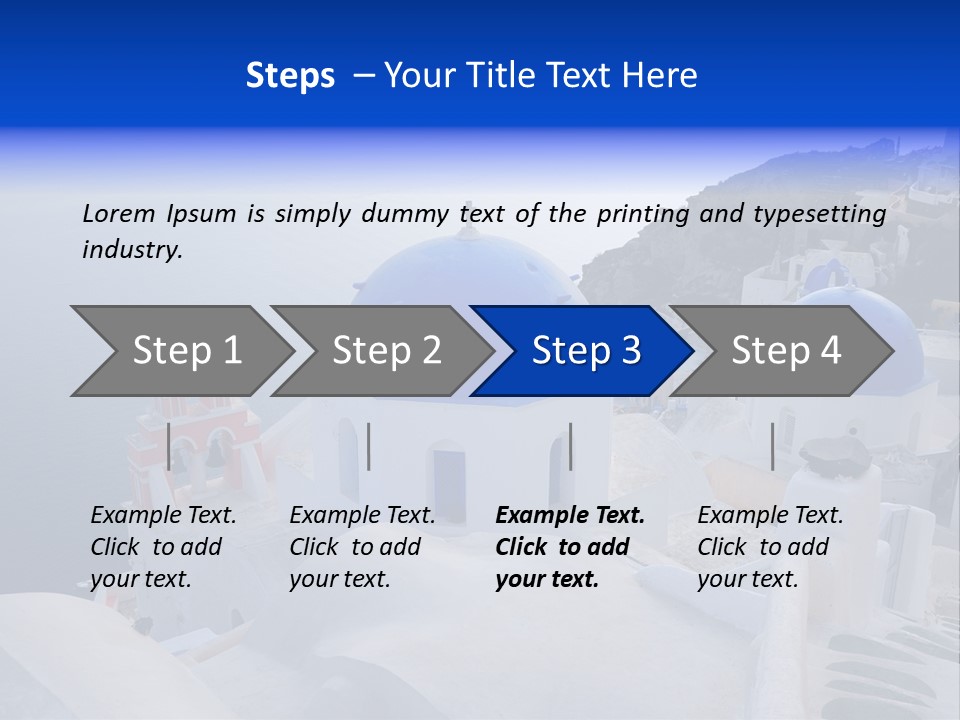 Cross Island Sea PowerPoint Template