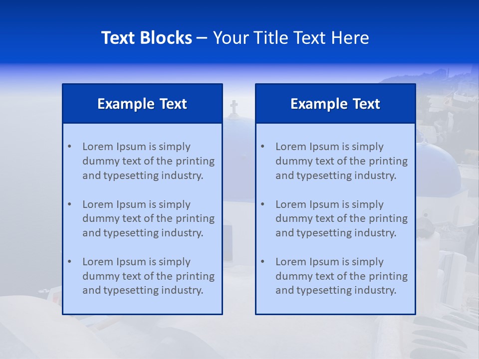 Cross Island Sea PowerPoint Template