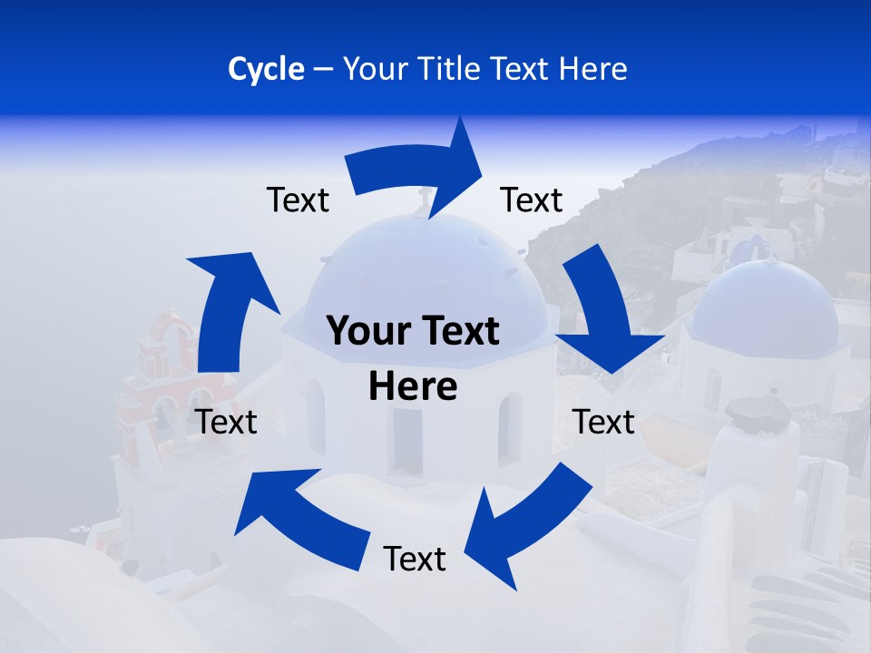 Cross Island Sea PowerPoint Template
