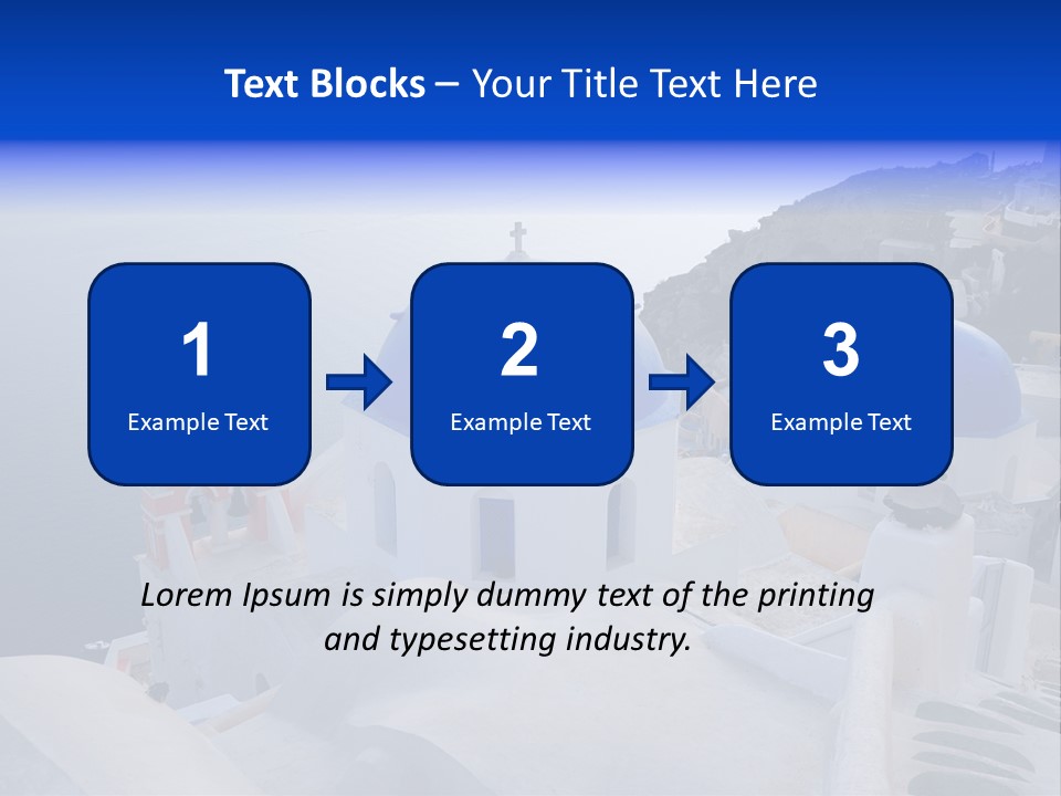 Cross Island Sea PowerPoint Template