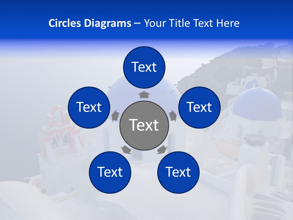 Cross Island Sea PowerPoint Template