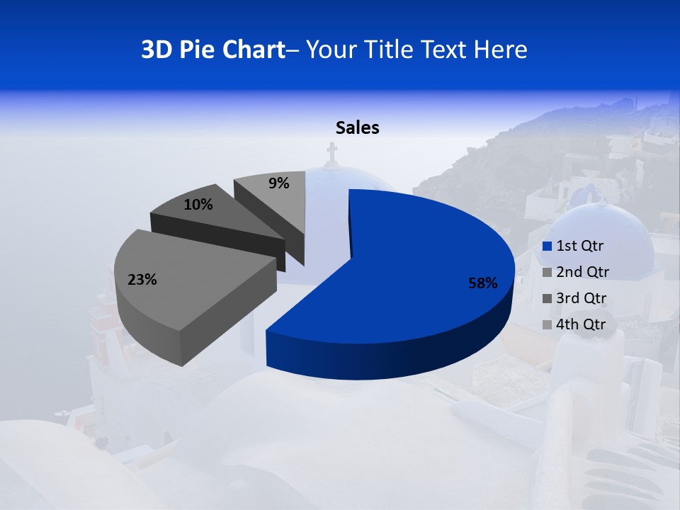 Cross Island Sea PowerPoint Template