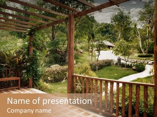 Terrace Nature Porch PowerPoint Template