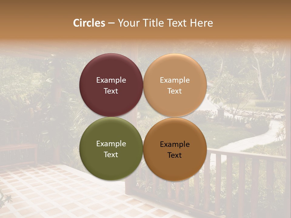 Terrace Nature Porch PowerPoint Template