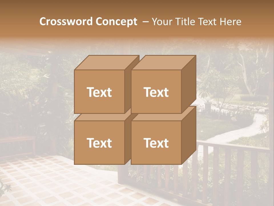 Terrace Nature Porch PowerPoint Template