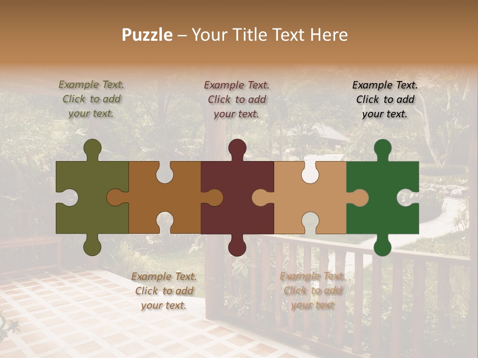 Terrace Nature Porch PowerPoint Template