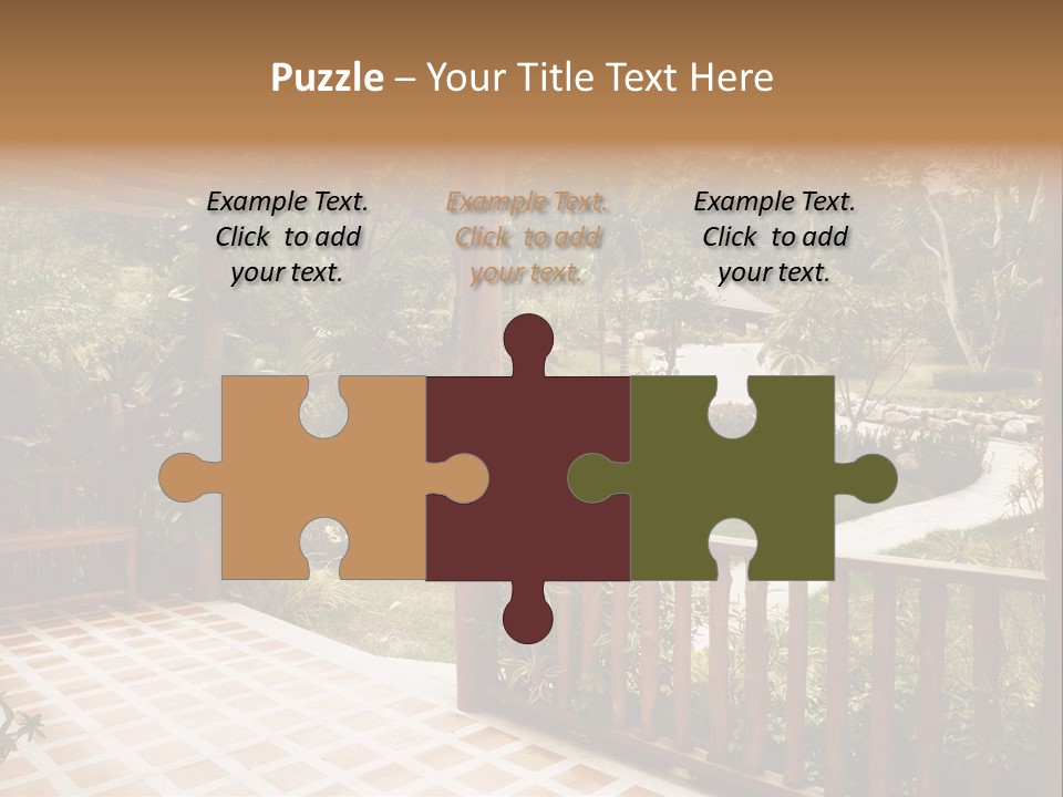 Terrace Nature Porch PowerPoint Template