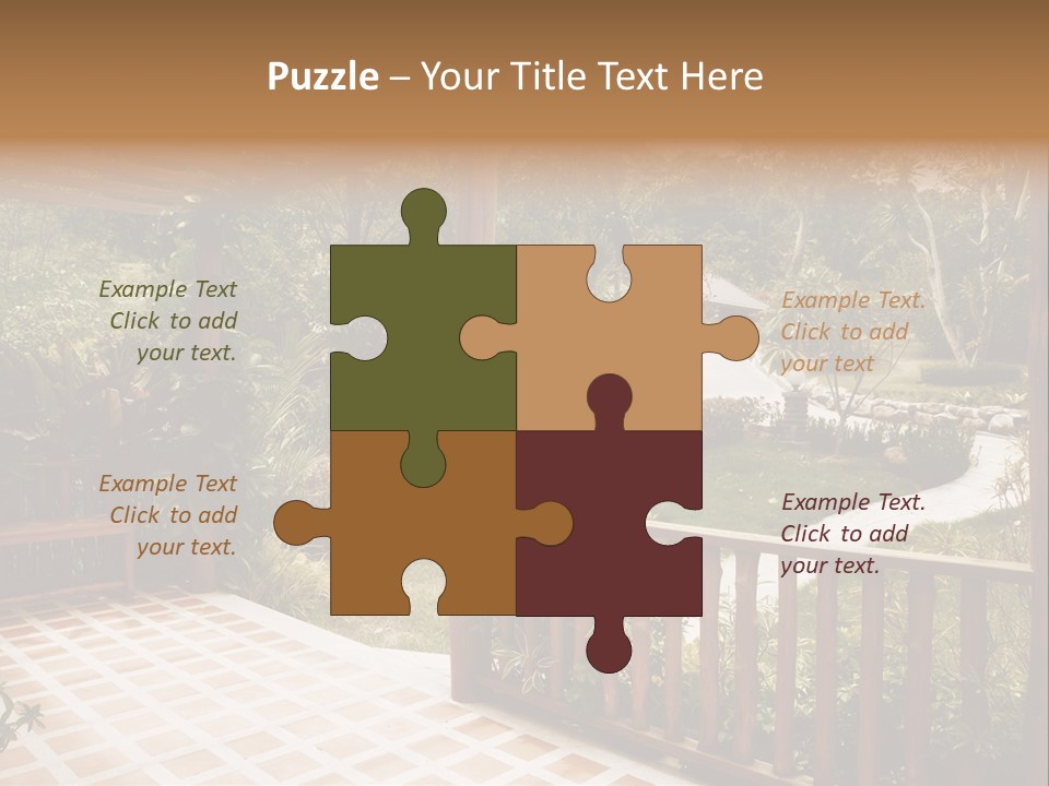 Terrace Nature Porch PowerPoint Template