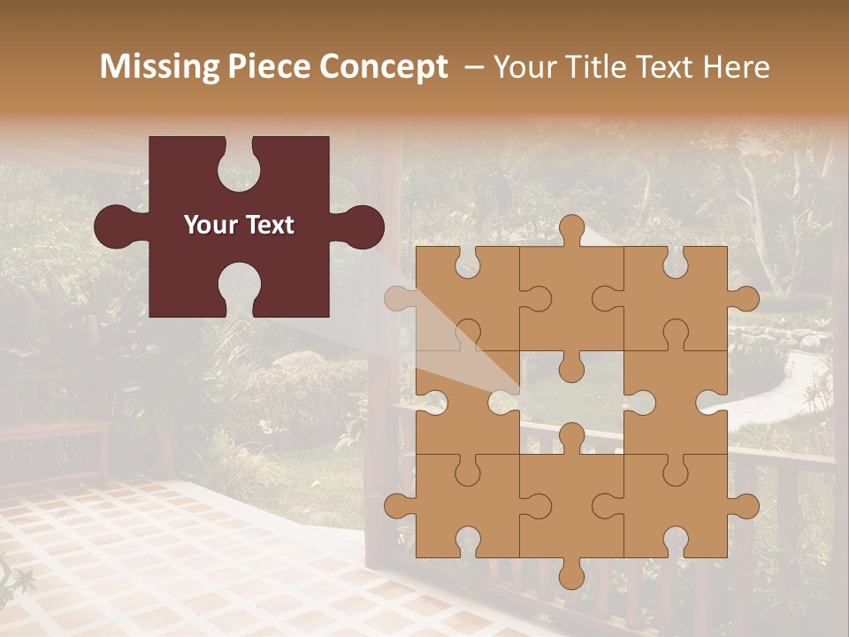 Terrace Nature Porch PowerPoint Template