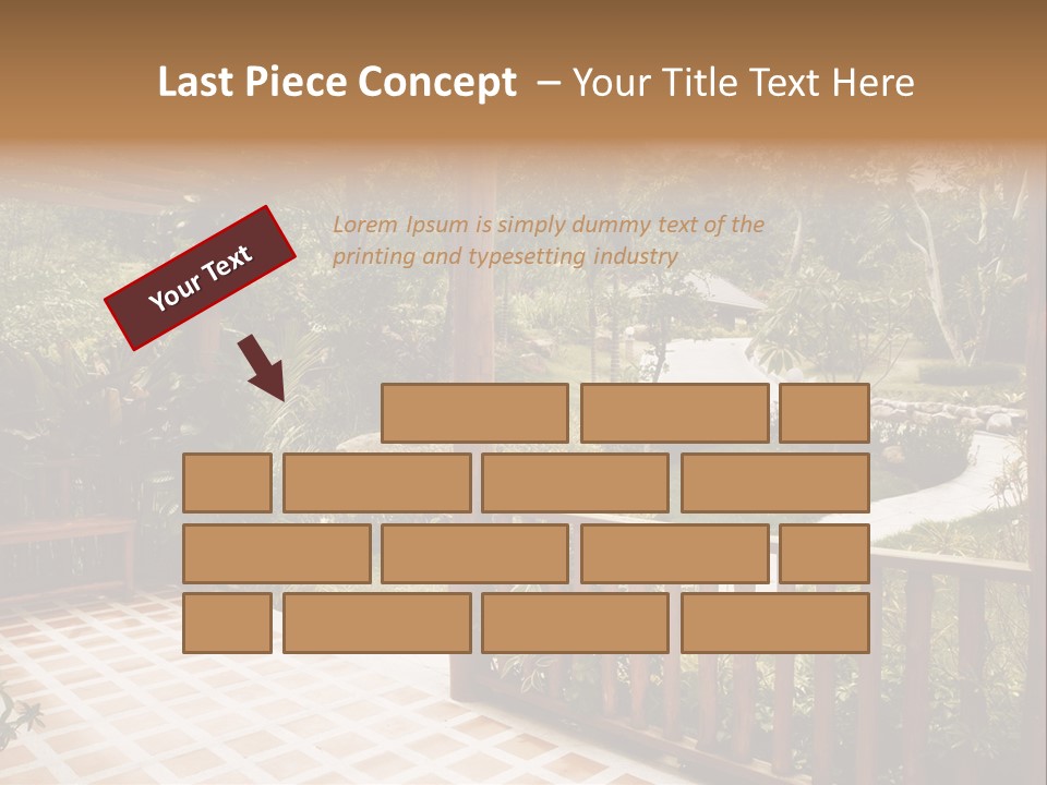 Terrace Nature Porch PowerPoint Template