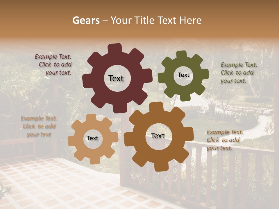 Terrace Nature Porch PowerPoint Template